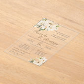 Boho Spanish Wedding Acrylic Invitation (Poser)