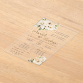 Boho Spanish Wedding Acrylic Invitation Acryl Uitnodigingen (Laagn)