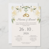 Boho Spanish Wedding Invitation (Devant)