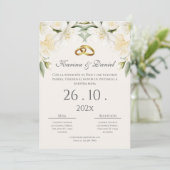 Boho Spanish Wedding Invitation (Debout devant)