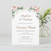 Boho Spanish Wedding Invitation (Debout devant)