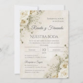 Boho Spanish Wedding Invitation (Devant)
