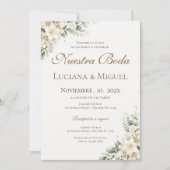 Boho Spanish Wedding Invitation (Devant)