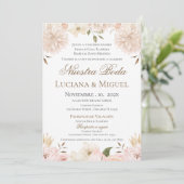 Boho Spanish Wedding Invitation (Debout devant)