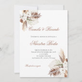 Boho Spanish Wedding Invitation (Devant)