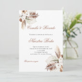 Boho Spanish Wedding Invitation (Debout devant)