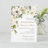 Boho Spanish Wedding Invitation (Debout devant)