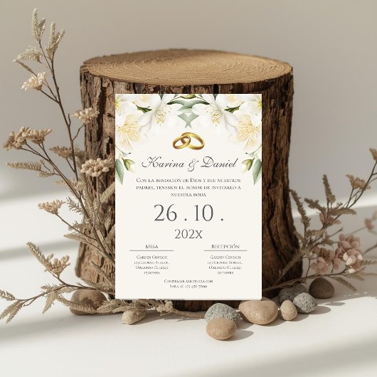 Boho Spanish Wedding Invitation