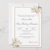 Boho Spanish Wedding Invitation (Devant)