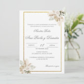 Boho Spanish Wedding Invitation (Debout devant)