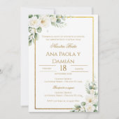 Boho Spanish Wedding Invitation (Devant)