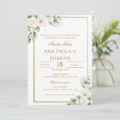 Boho Spanish Wedding Invitation (Debout devant)