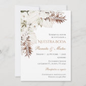Boho Spanish Wedding Invitation Kaart (Voorkant)