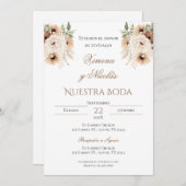 Boho Spanish Wedding Invitation Kaart (Voorkant / Achterkant)