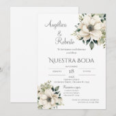 Boho Spanish Wedding Invitation Kaart (Voorkant / Achterkant)