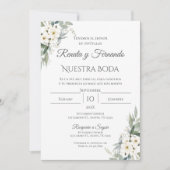 Boho Spanish Wedding Invitation Kaart (Voorkant)
