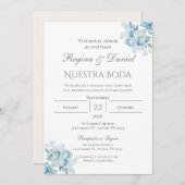 Boho Spanish Wedding Invitation Kaart (Voorkant / Achterkant)
