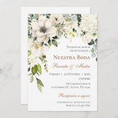 Boho Spanish Wedding Invitation Kaart (Voorkant / Achterkant)