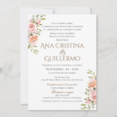 Boho Spanish Wedding Invitation Kaart (Voorkant)