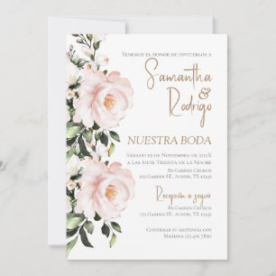 Boho Spanish Wedding Invitation Kaart