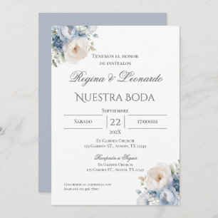 Boho Spanish Wedding Invitation Kaart