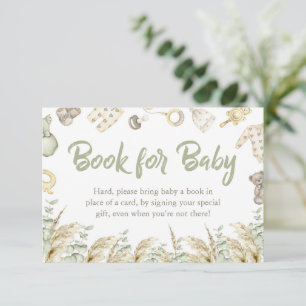 Boho Speelgoed Baby shower Books for Baby card Kaart