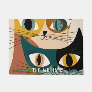 Boho Sphynx Kat Moeder Vader Huis Decor Welkom Mat
