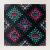 Boho Spirit: Tribal Etnische Naadloos Legpuzzel (Horizontaal)