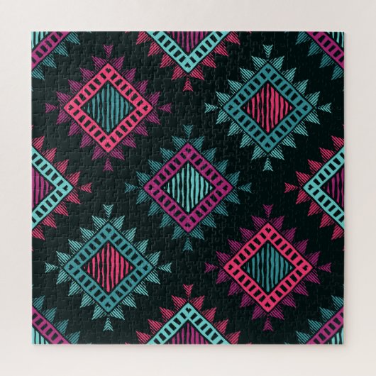 Boho Spirit: Tribal Etnische Naadloos Legpuzzel (Verticaal)