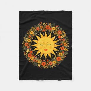 Boho Spirituele Zon Schattig Boheemse Hemelse Hipp Fleece Deken