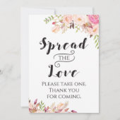 Boho Spread the Love Sign 5x7" Size Kaart (Voorkant)