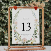 Boho Spring Wildflower Garden Trouwtafel nummer