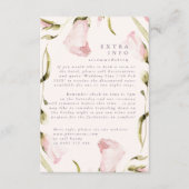 Boho Spring WildFlower Trouwgegevens Info Informatiekaartje (Voorkant)