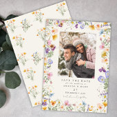 Boho Spring Wildflowers Botanische tuin Kaart