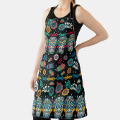 Boho stamschedels: kleurrijk patroon. schort (Insitu)