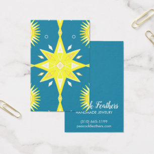 Boho Stars die Ketting juwelen-kaart verdienen Visitekaartje