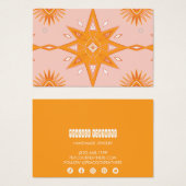 Boho Stars Écouter Collier Bijoux Display Card (Devant & derrière)