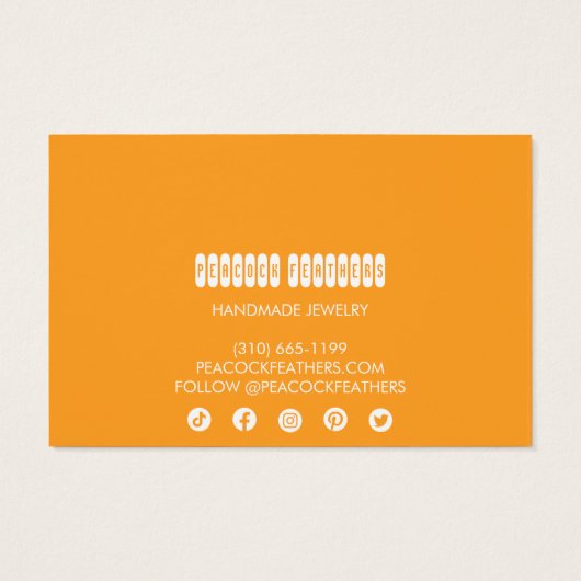 Boho Stars Écouter Collier Bijoux Display Card (Dos)