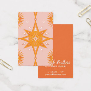 Boho Stars Écouter Collier Bijoux Display Card