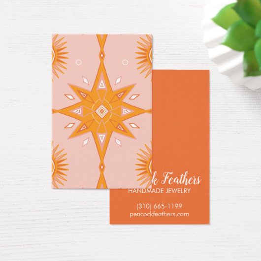 Boho Stars Écouter Collier Bijoux Display Card (Bureau)