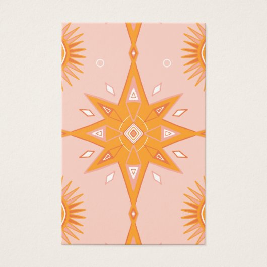 Boho Stars Écouter Collier Bijoux Display Card (Devant)