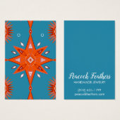 Boho Stars Écouter Collier Bijoux Display Card (Devant & derrière)