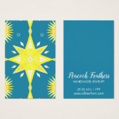 Boho Stars Écouter Collier Bijoux Display Card (Devant & derrière)