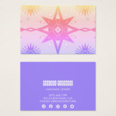 Boho Stars Écouter Collier Bijoux Display Card (Devant & derrière)