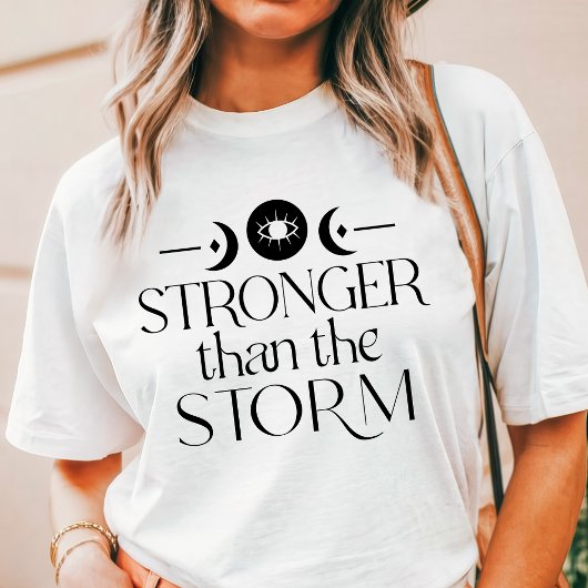 Boho Sterker dan de Storm Wassende Maan Tri-Blend Shirt