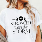 Boho Sterker dan de Storm Wassende Maan Tri-Blend Shirt
