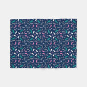 boho-stijfveren patroon fleece deken (Voorkant (Horizontaal))