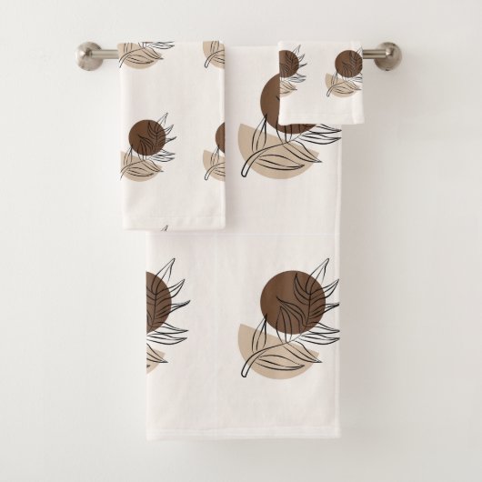 Boho stijl Bohemian minimalistische kunst Bad Handdoek (Insitu)