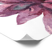 Boho stijl,  cactus Waterverf. Poster (Hoek)