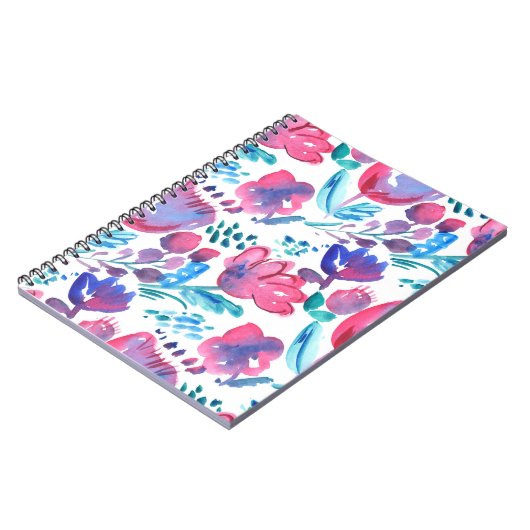 boho stijl floral rustic hand-getekende illustrati notitieboek (Linkerzijde)